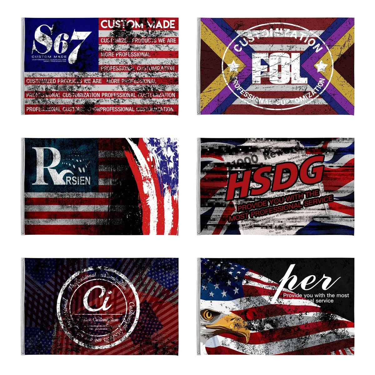 3' x 5' Double Sided Digitally Printed Polyester Flags 1