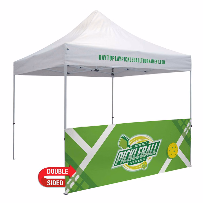 10' Standard Tent Half Wall Kit (UV-Printed, Double-Sided)