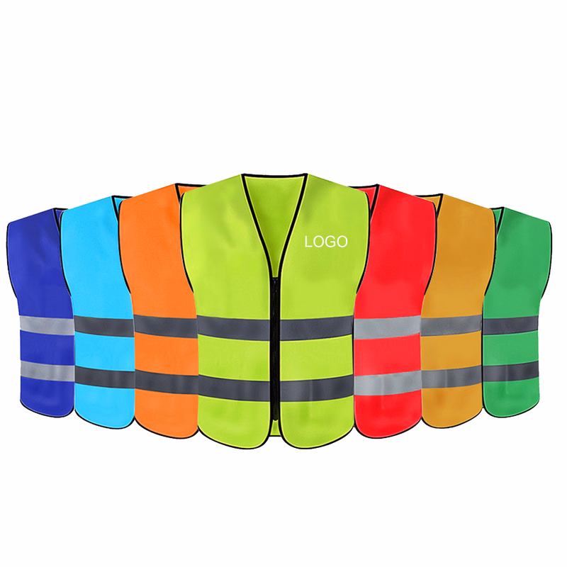 Reflective Safety Vest With Zipper