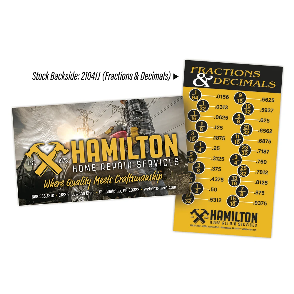UV-Coated (1S) Plastic Business Card - 3.5x2 (2-Sided) - 10 pt. 1