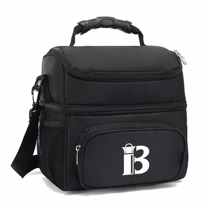 15L Oxford Double Deck Insulated Cooler Bag w/ Handle