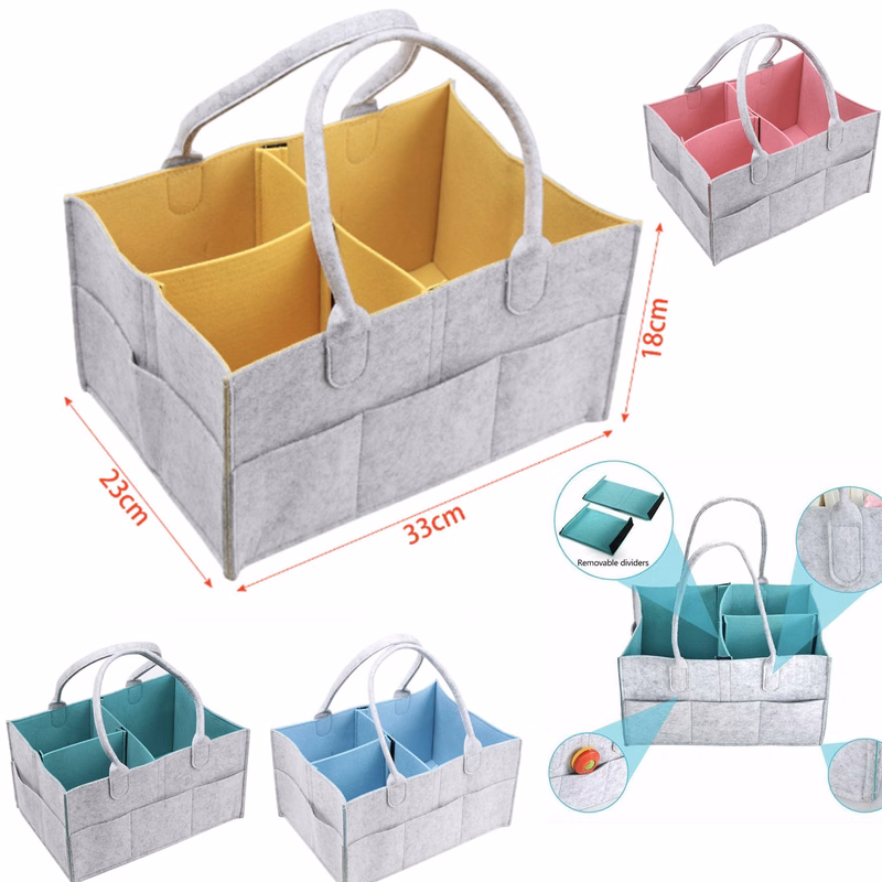 Baby Diaper -Nursery Storage Felt Bag