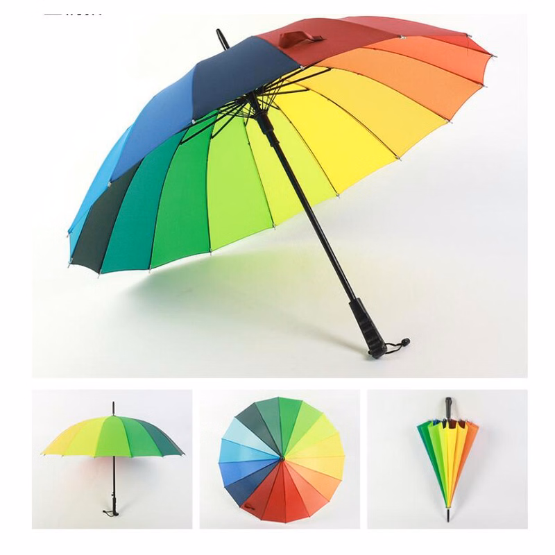 16 Ribs Rainbow Canopy Umbrella
