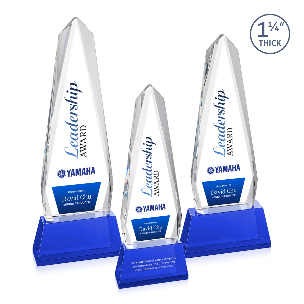 Cheswick VividPrint™ Award on Entwhistle Base - Blue 1