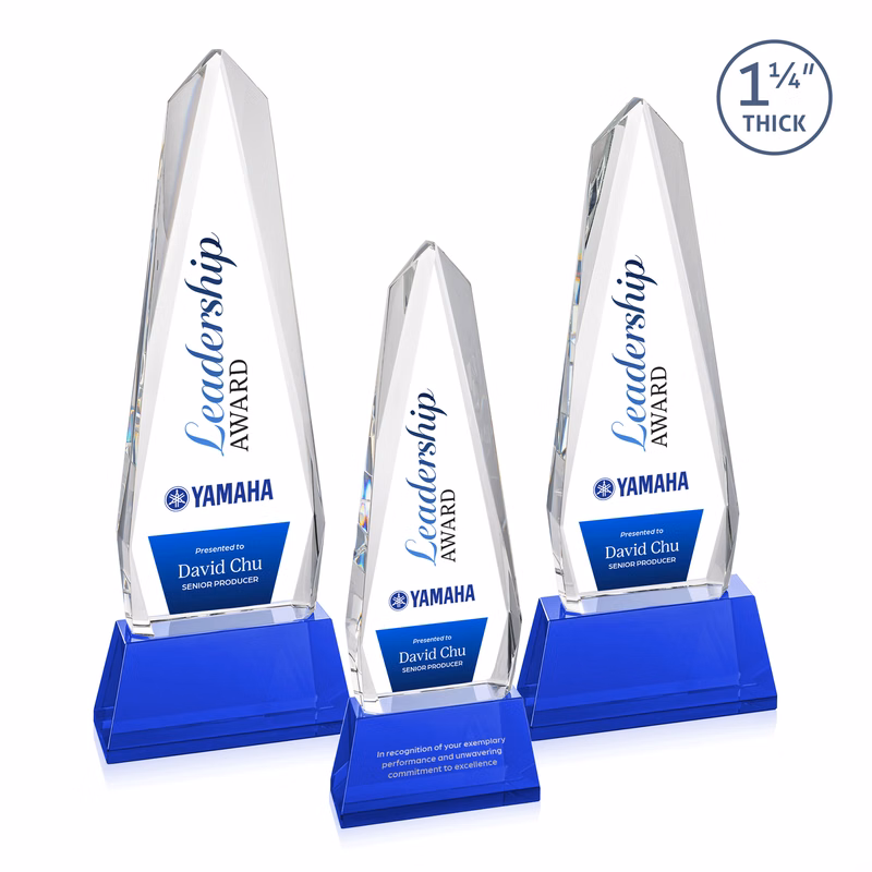 Cheswick VividPrint™ Award on Entwhistle Base - Blue