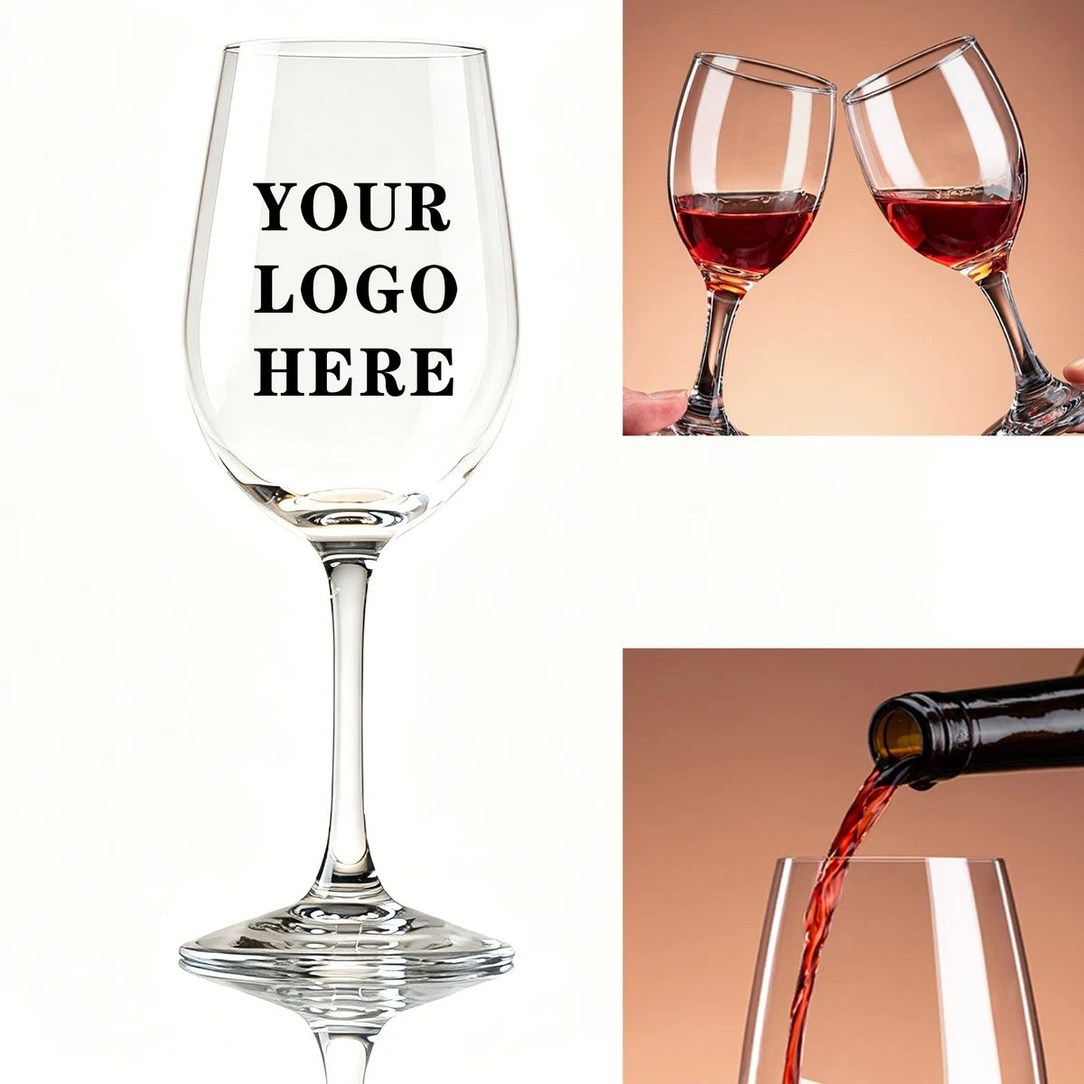 Custom Logo Crystal Wine Glass 1