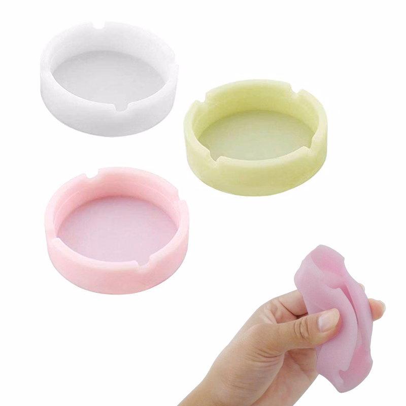 Round Luminous Silicone Ashtray