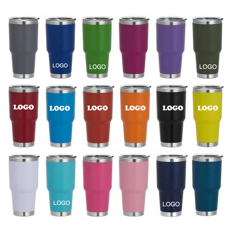 30oz Insulated Tumbler w/Lid Durable Insulated Coffee Mug 1