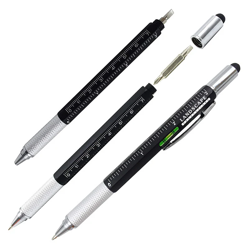 6 in 1 Multi Tech Tool Ballpoint Pen Level Gauge 1