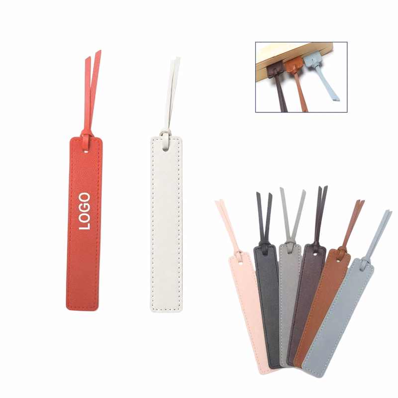 Lightweight PU Bookmark With Lanyard