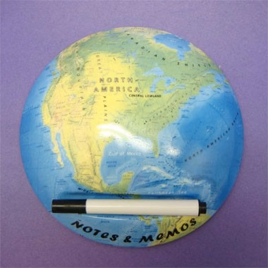 Globe Ceramic Message Pad