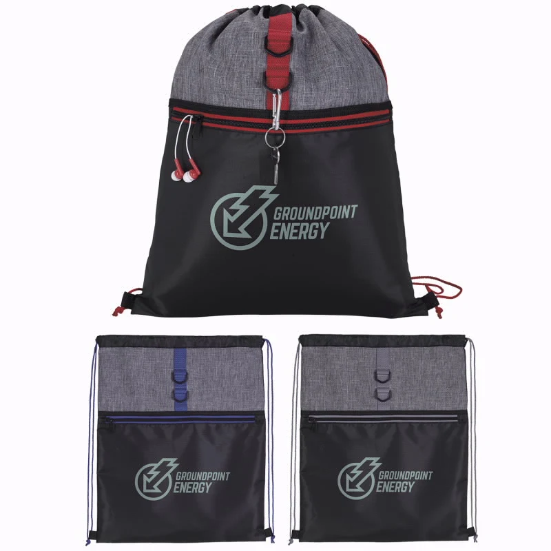 Stand Alone Drawstring Backpack 1