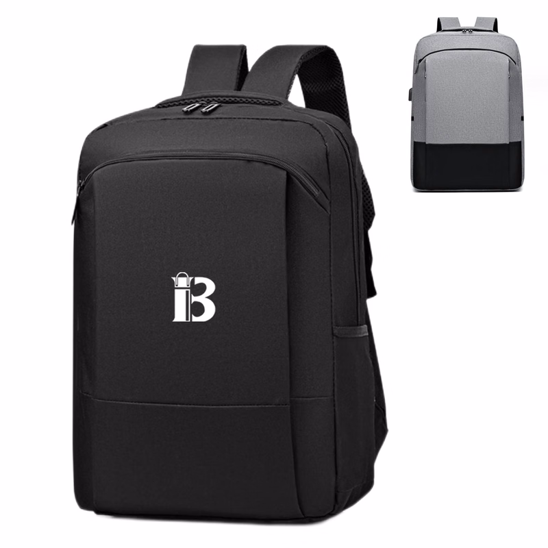 Nylon Travel Computer Backpack With USB Charging Port