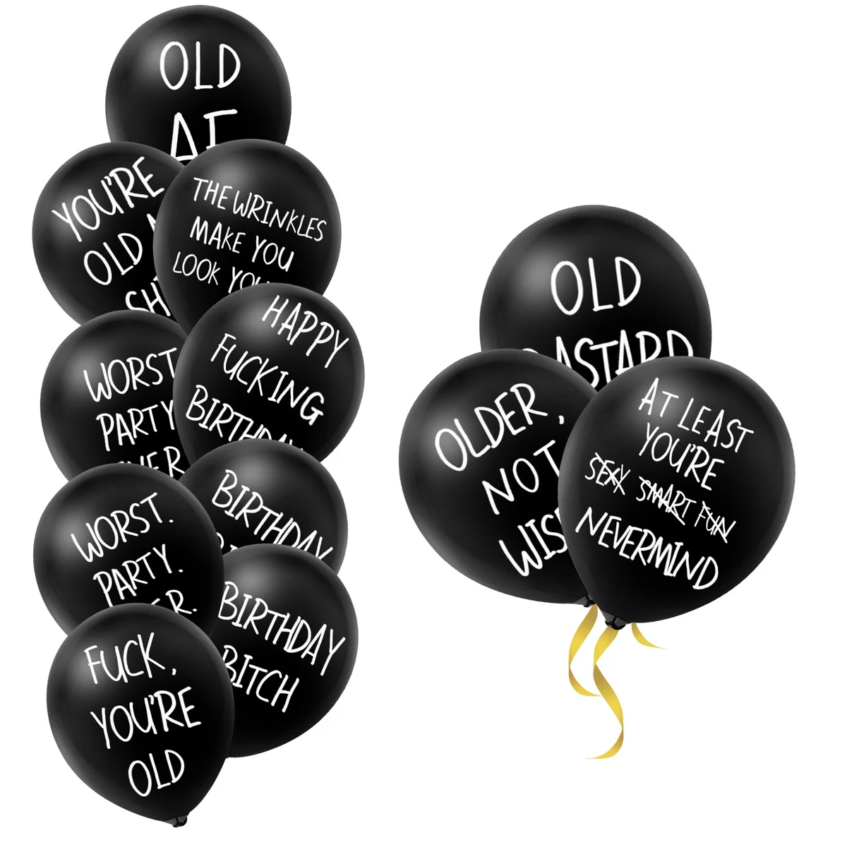 Funny Abusive Birthday Party Latex Customized Balloons Printing Helium Balloons, custom balloon with logo imprint 1