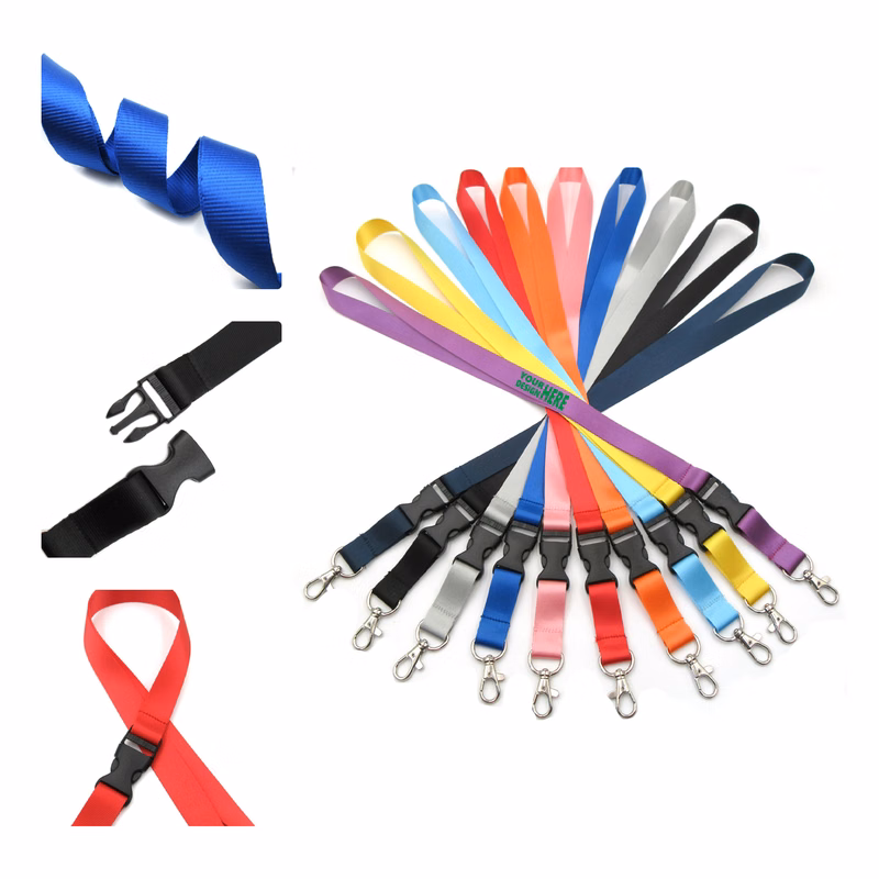 MOQ 50 Nylon Lanyard with Detachable Buckle