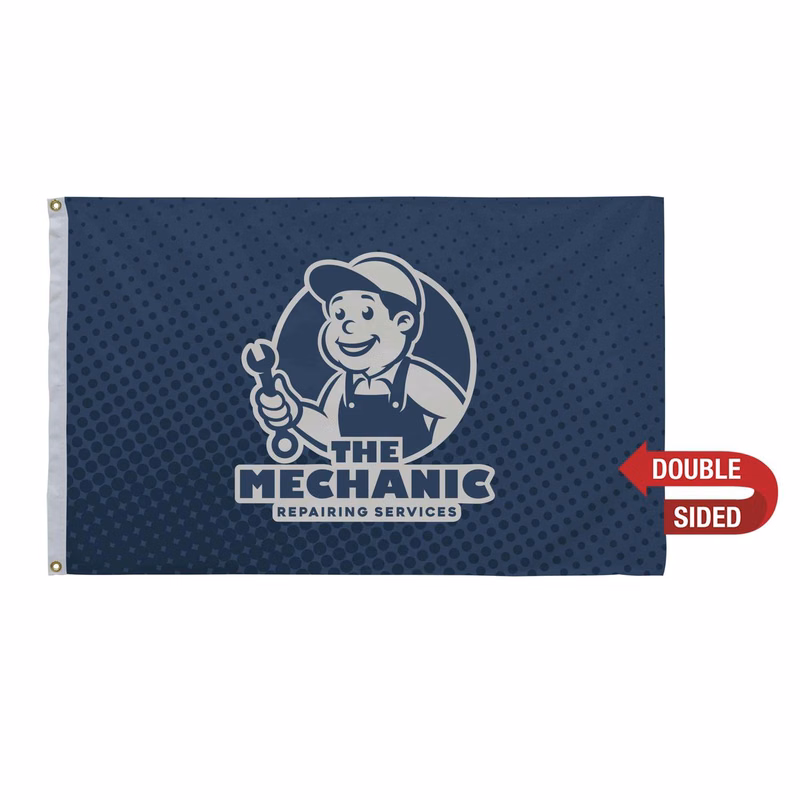 2.5' x 4' Nylon Flag Double-Sided