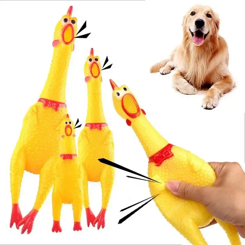 Rubber Chicken Squeeze Toy 1