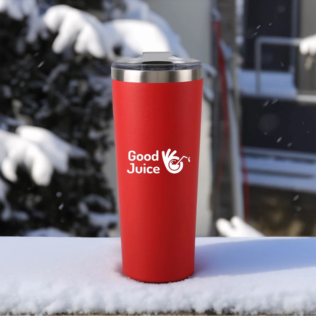 28 Oz. Everest Powder Coated Stainless Steel Tumbler 1