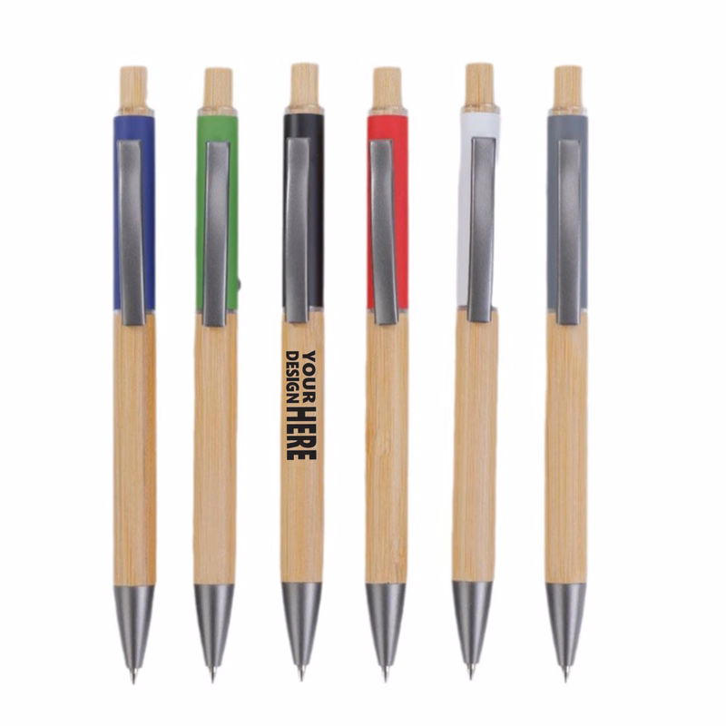 Cork Barrel Click Pen With Mixed Material Design