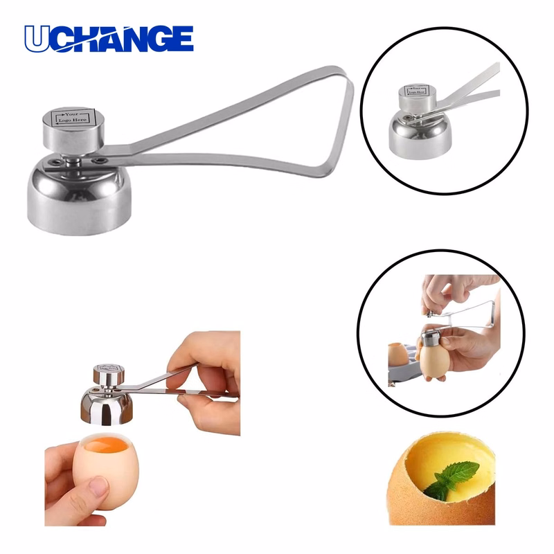 Stainless Steel Egg Opener for Kitchen Preparation