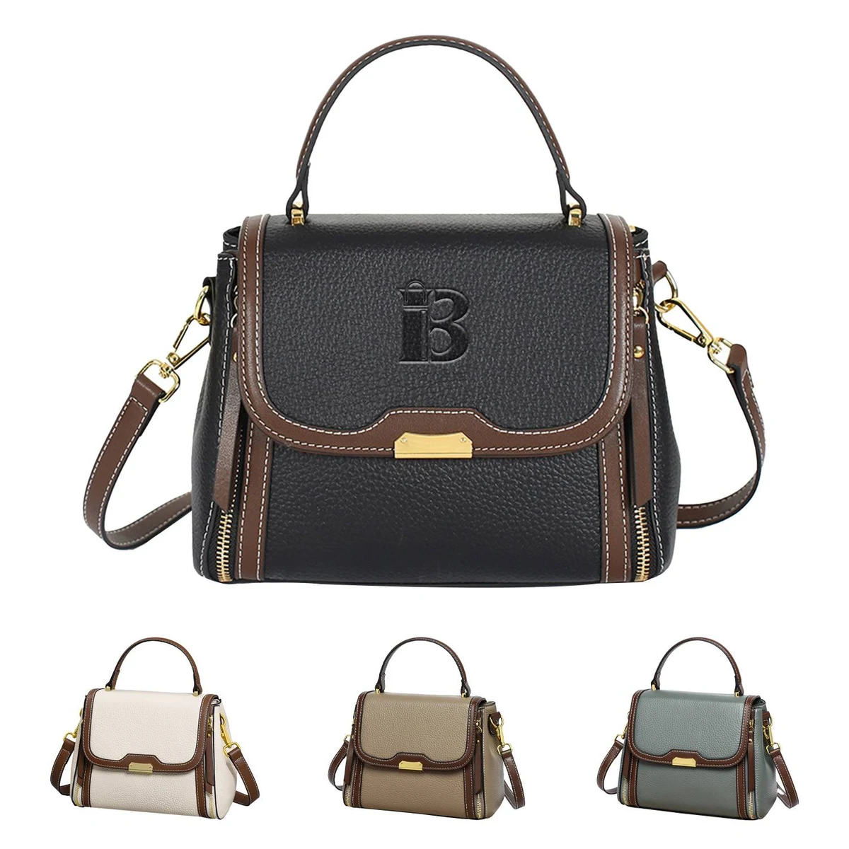 Genuine leather Women's Shoulder Crossbody Bag 1