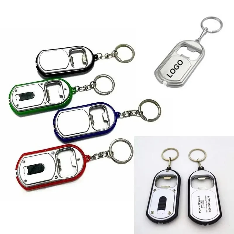 3 In 1 Bottle Opener LED Light Keychain Keyring Holder 1