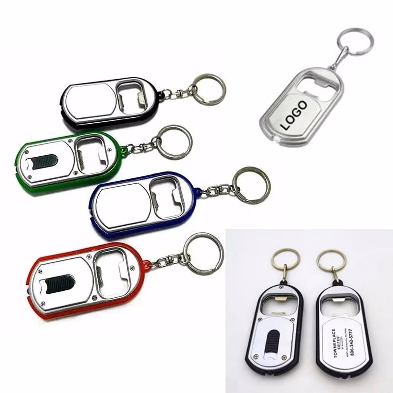 3 In 1 Bottle Opener LED Light Keychain Keyring Holder