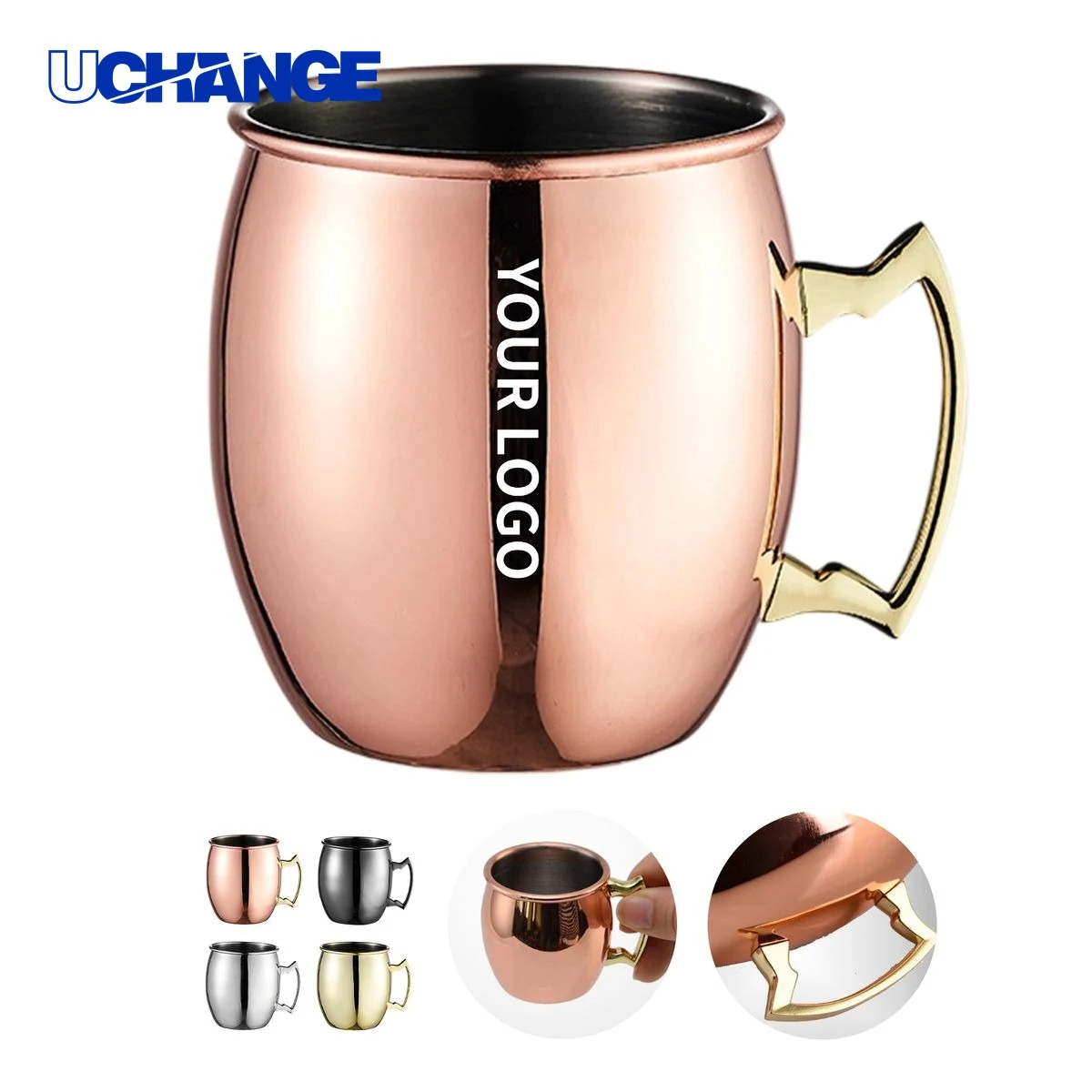 Stainless Steel Barrel Mug Drinkware 16 Ounce with Handle 1