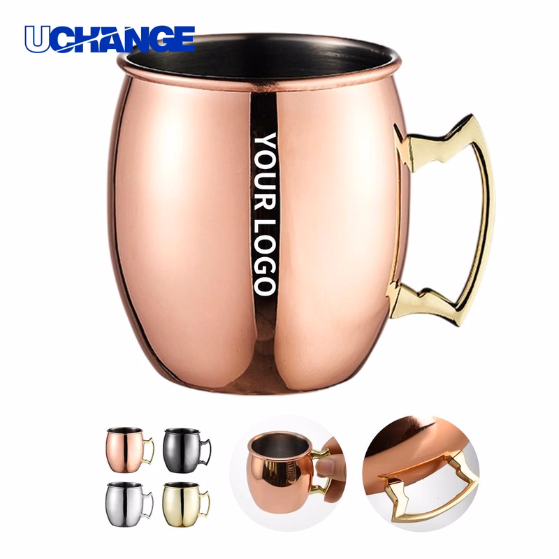 Stainless Steel Barrel Mug Drinkware 16 Ounce with Handle