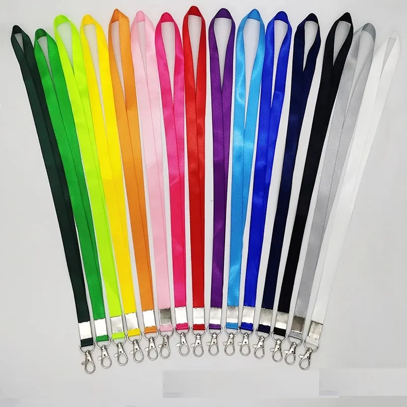 Coloured webbing ID badge lanyard 1