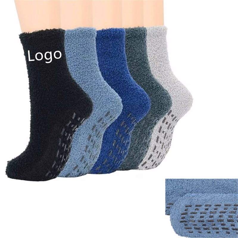 Anti Slip Fuzzy Cozy Mens Socks