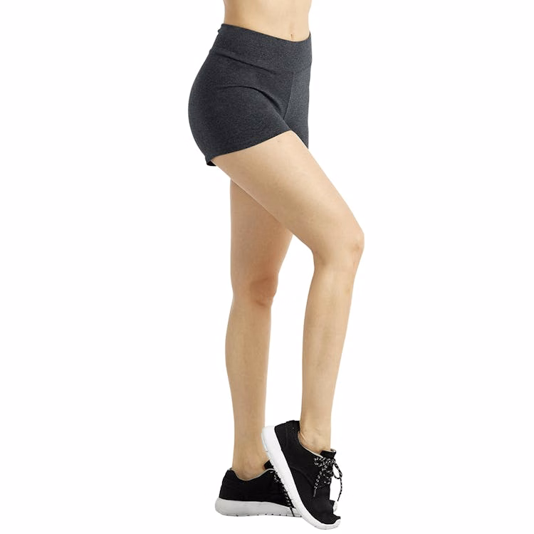 Women's Cotton 12" Outseam Shorts - Medium Heather Charcoal