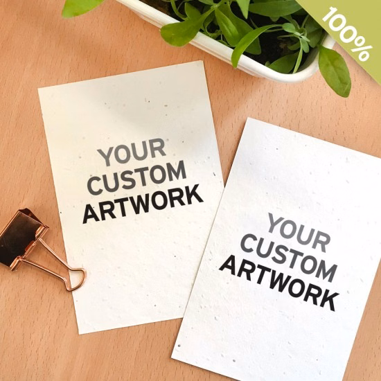 Double-Sided Medium Seed Paper Panel Cards