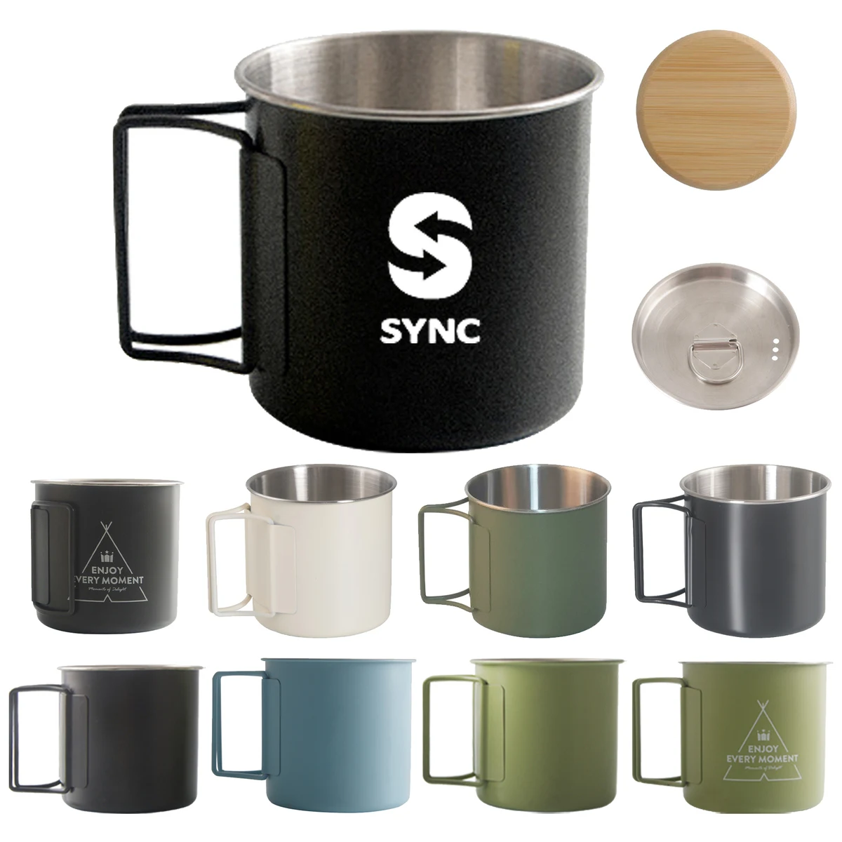 Stainless Steel Folding Coffee Mug Beer Cup Portable Multi-F 1
