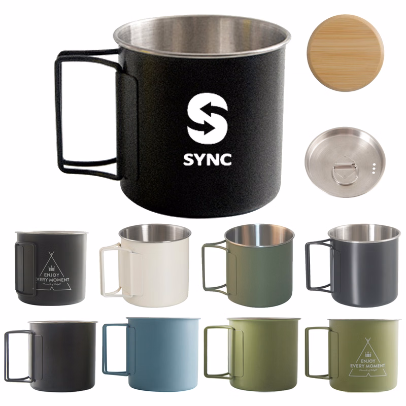 Stainless Steel Folding Coffee Mug Beer Cup Portable Multi-F