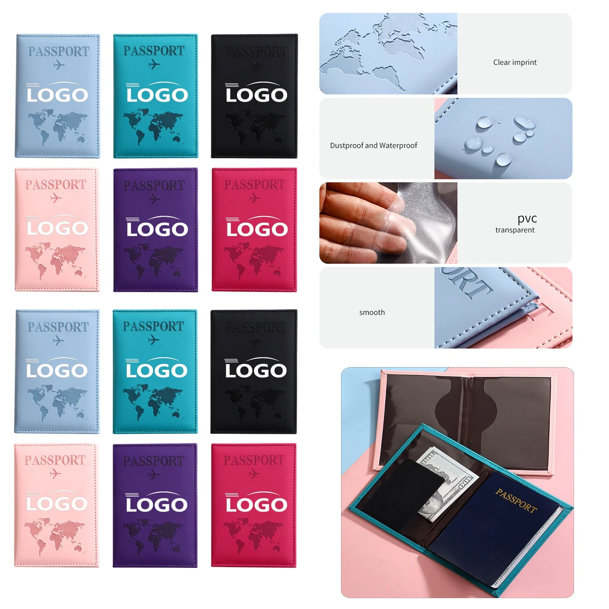 MOQ100 PU Passport Case 1