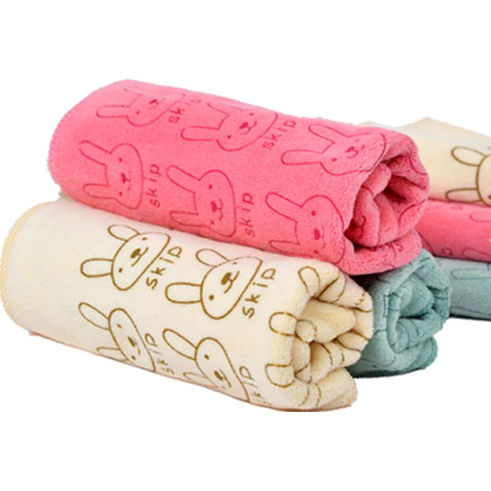 Rabbit Jacquard Pattern Hand Towels 1
