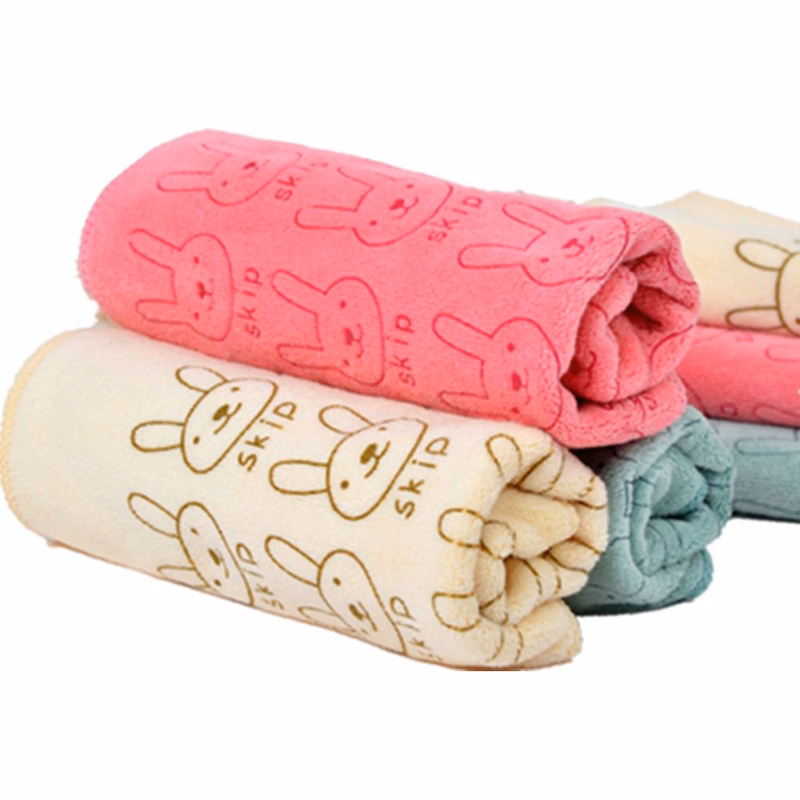 Rabbit Jacquard Pattern Hand Towels