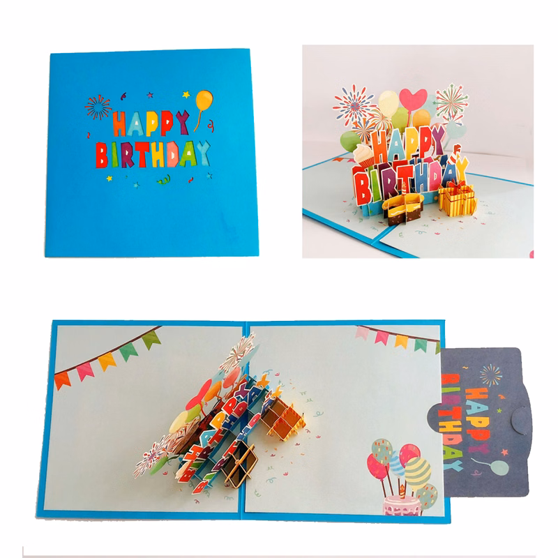 3D Birthday Custom Greeting Cards