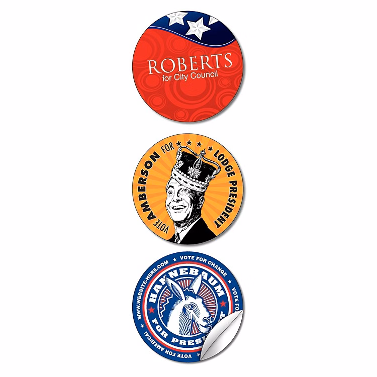 Political Sticker / Decal - UV-Coated Vinyl - 2.5 Inch Circle Shape