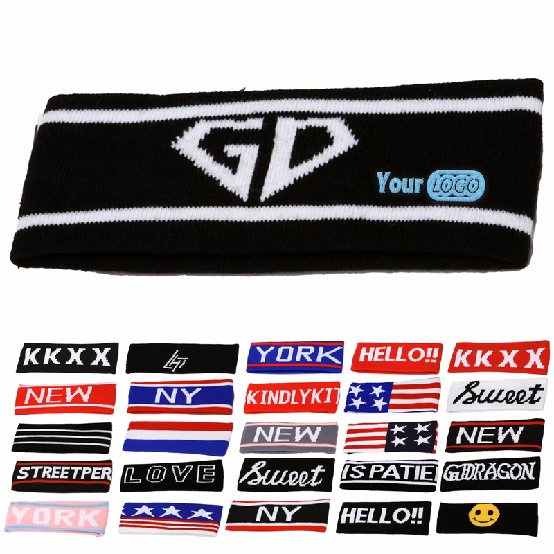 Acrylic 10 Knitted Yarn Letter Headband