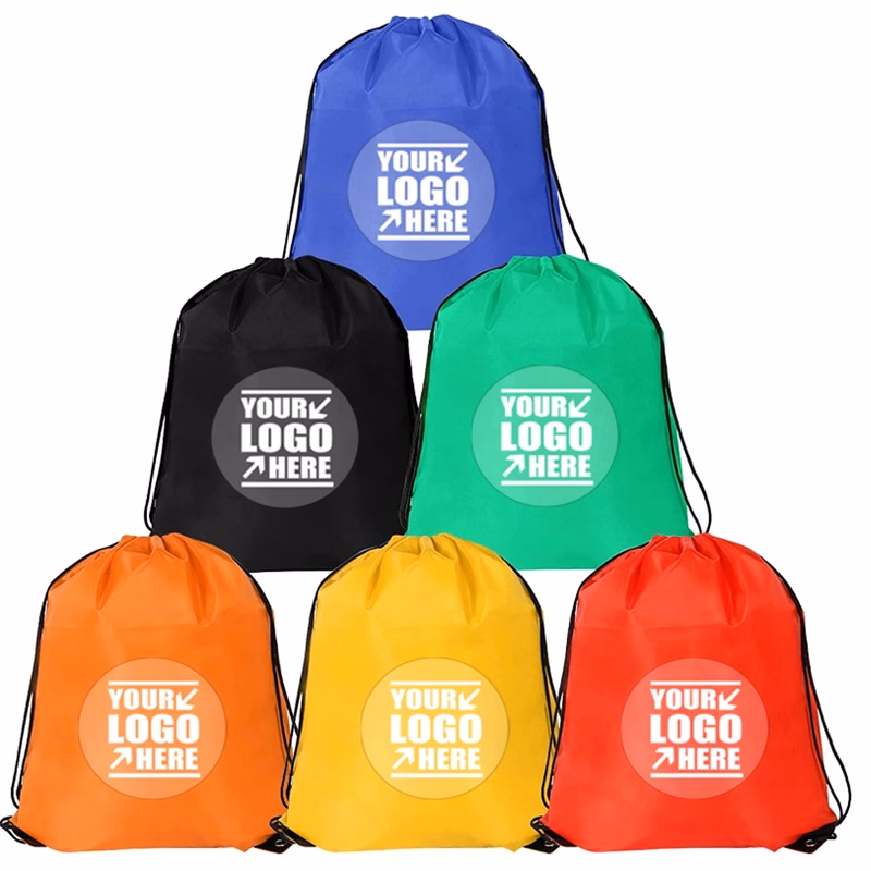 Custom Bulk Gym Sports Shopping Drawstring Cinch Backpack