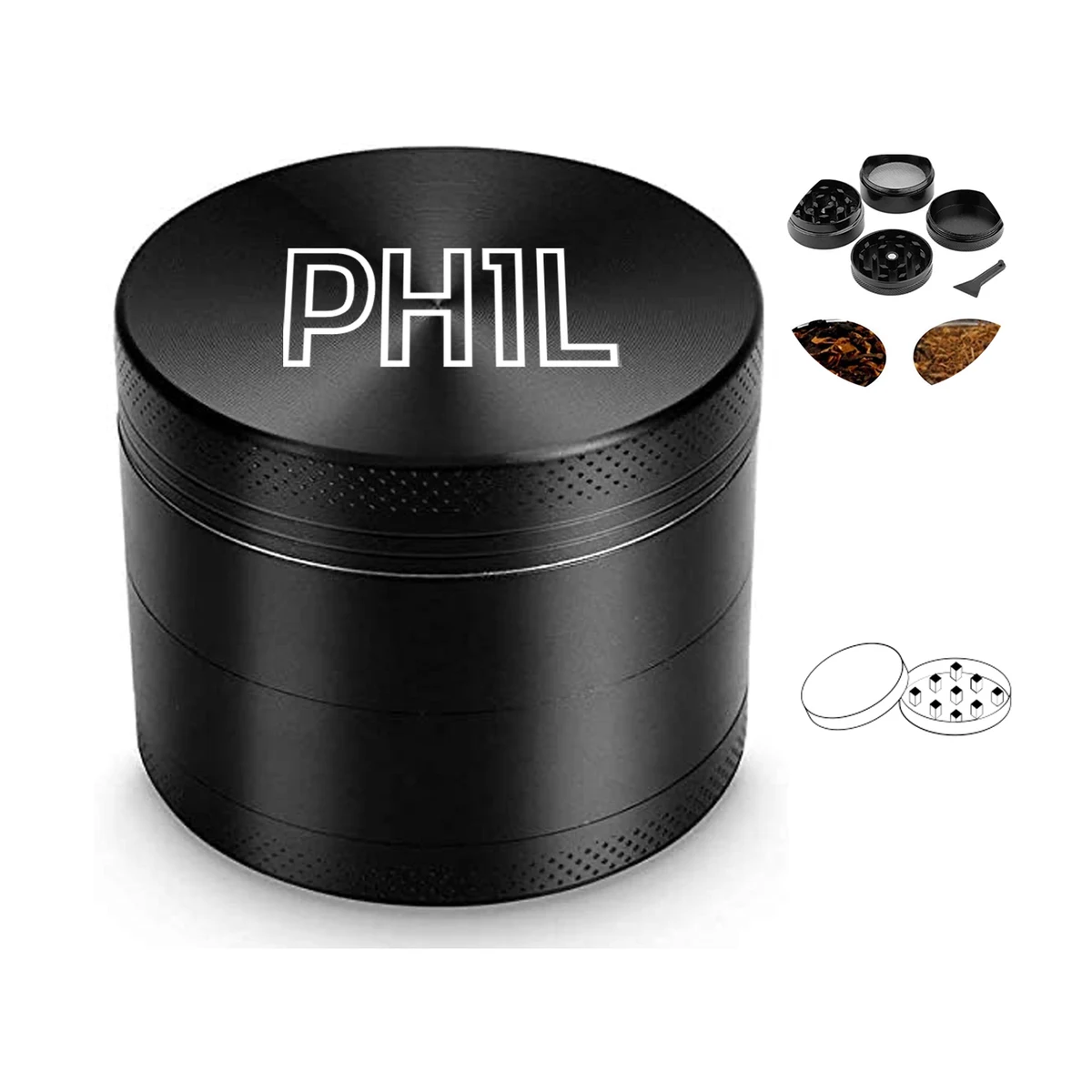 4-Layer Zinc Alloy Grinder 1