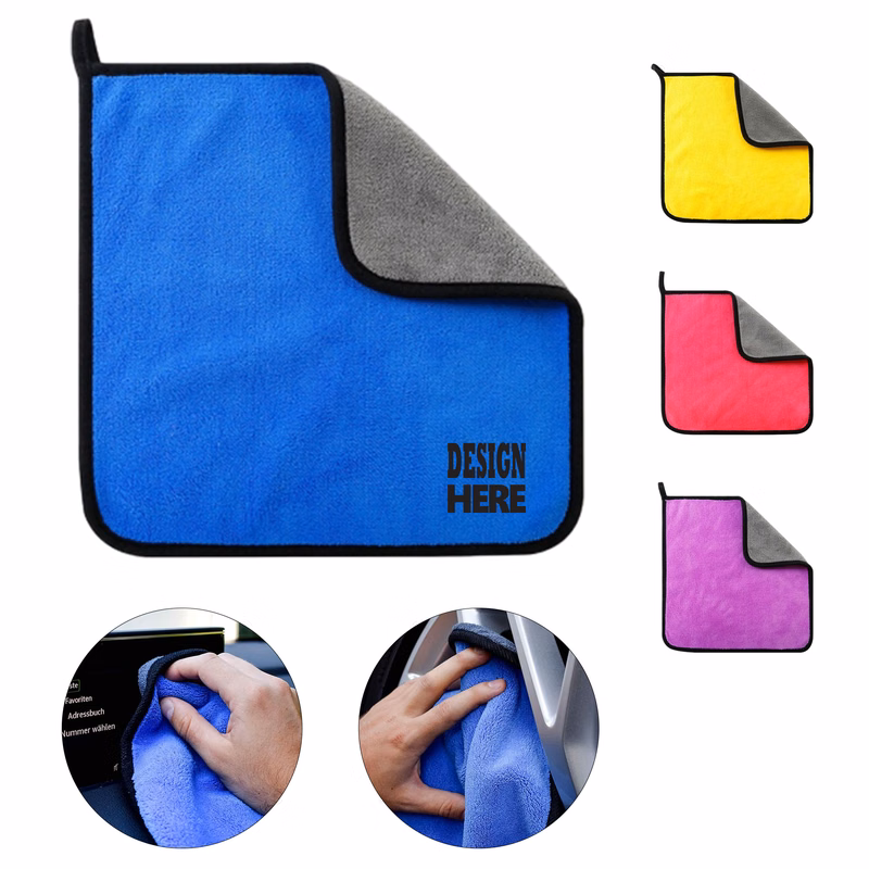 Customizable Double-Sided Cleaning Car Towel