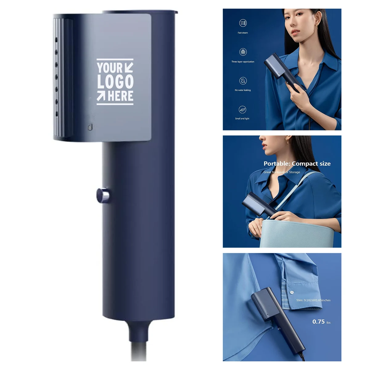 0.75Lbs G3 Portable Lightly Travel Fashion 15s Fast Heat-up Handheld Garment Clothes Steamer 1