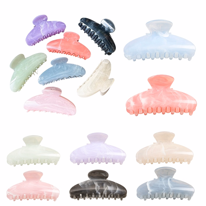 PVC Large Hair Claw Clips