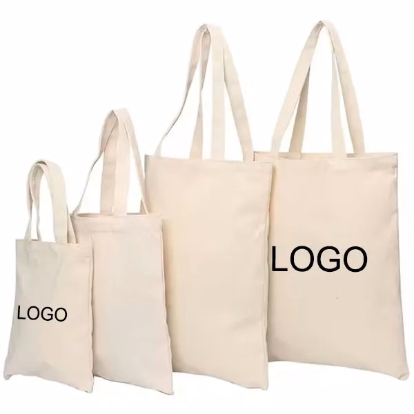 6oz Natural Cotton Canvas Tote Bag