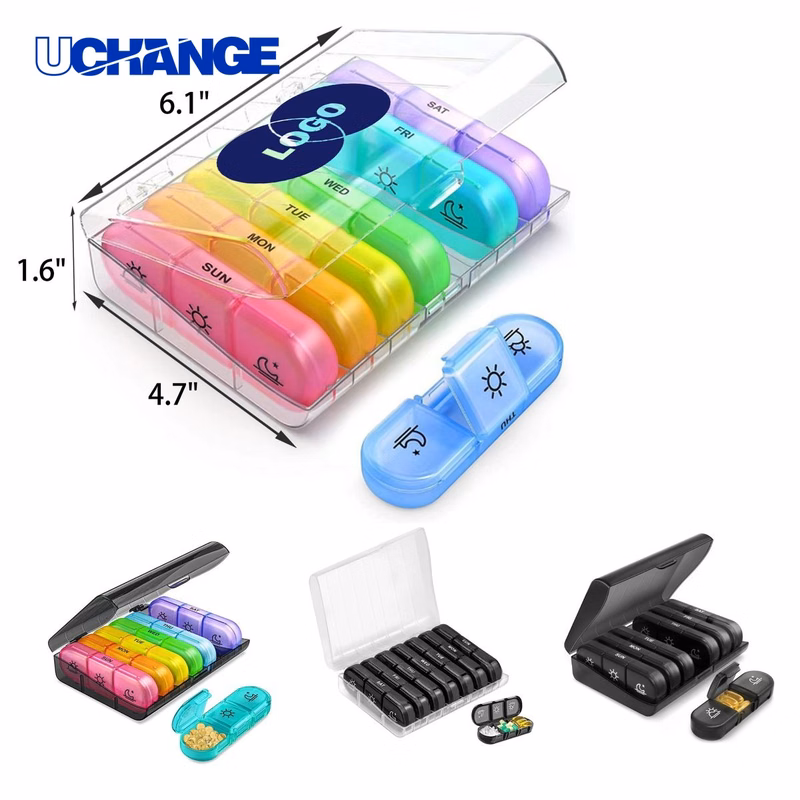 Health Secure 3-Cell Portable Weekly Medicine Box Organizer