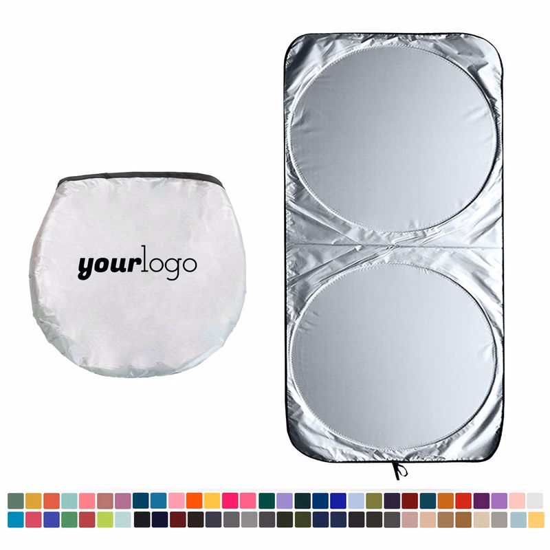 Double Circle Car Windshield Sunshade Sun Visor