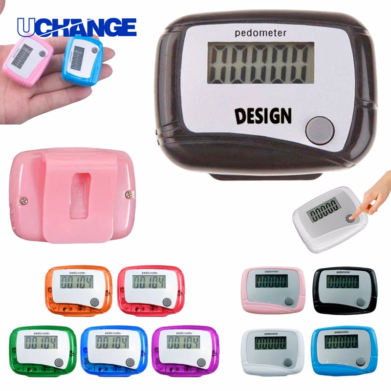 Plastic Step Counter Pedometer Device